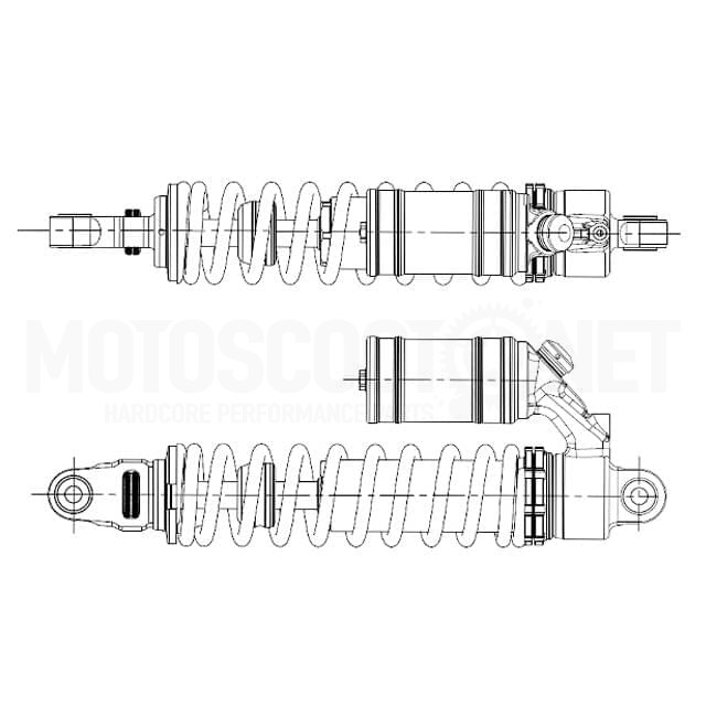 Shock Absorber PitBike DNM adjustable with bottle 285mm spring 1200LB/IN Sku:DNM-MT-RC285 /d/n/dnm-mt-rc285_01.jpg
