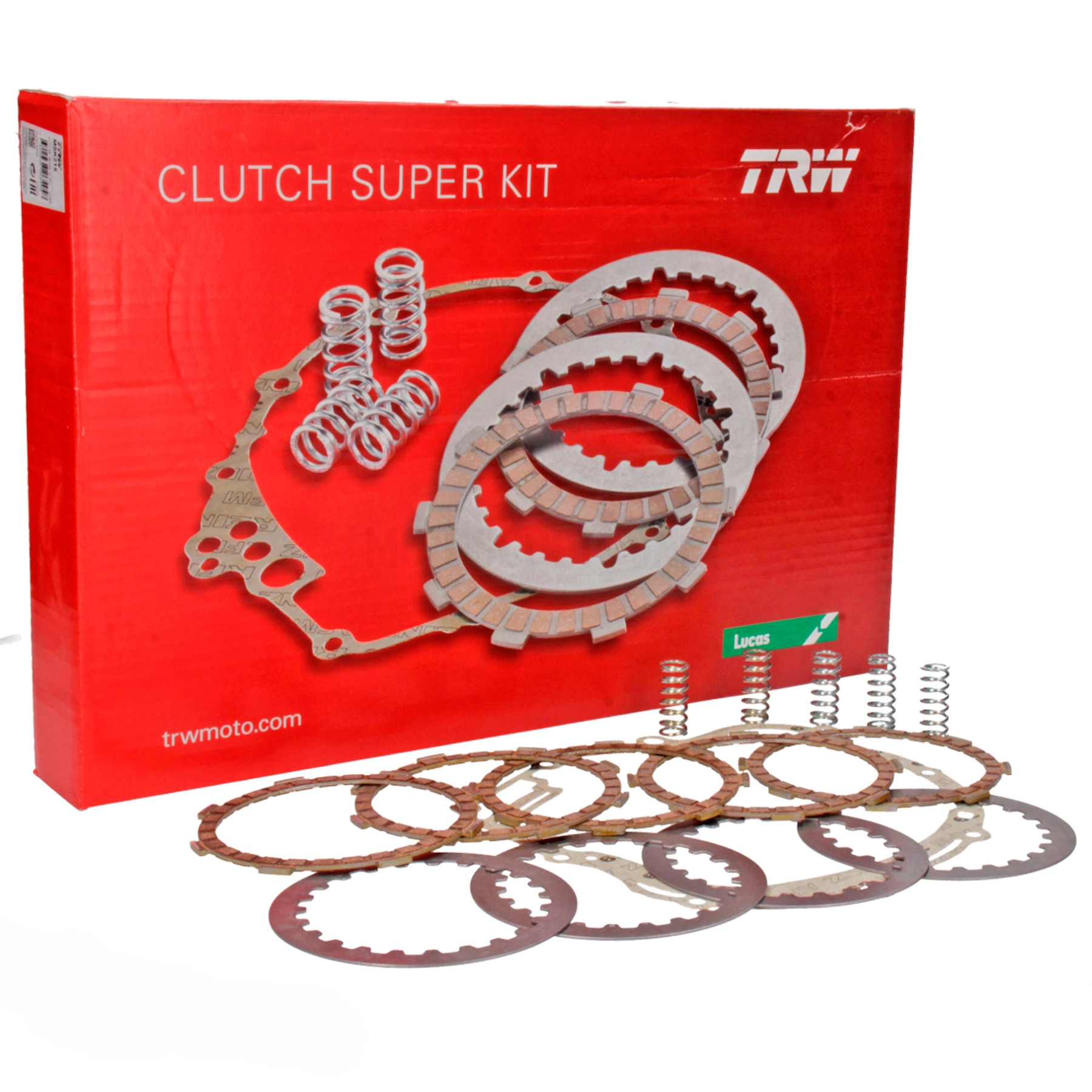 Clutch discs, washers and springs Yamaha TT/XT 125cc TRW Sku:MSK215 /m/s/msk215.jpg