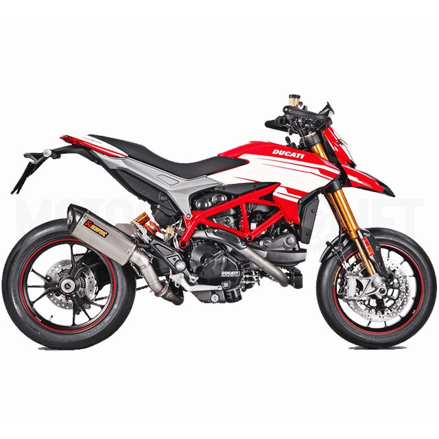 Escape Slip-On Line Ducati Hypermotard / Hyperstrada 939 2016 Racing Titanio/Carbono Akrapovic ref: S-D9SO8-RT