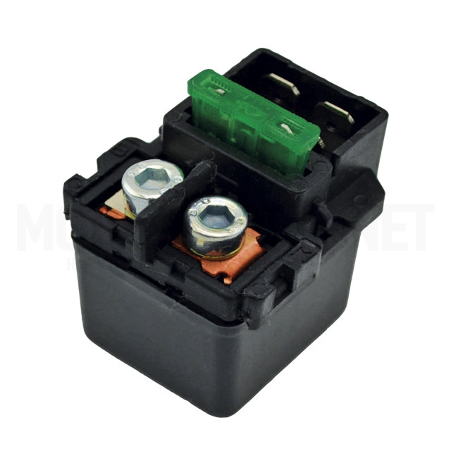 Starter relay 12V 30A with fuse 4 fastons SGR