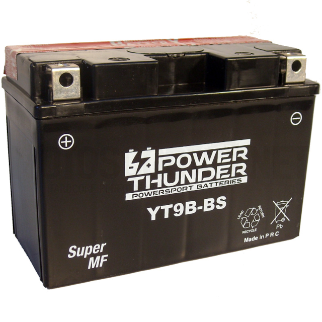 Battery YT9B-BS Power Thunder with acid