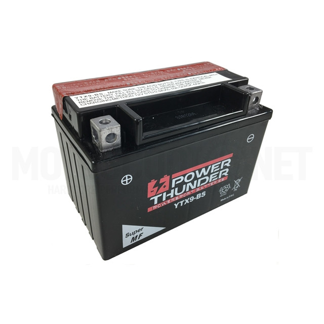 Battery YTX9-BS Power Thunder with acid
