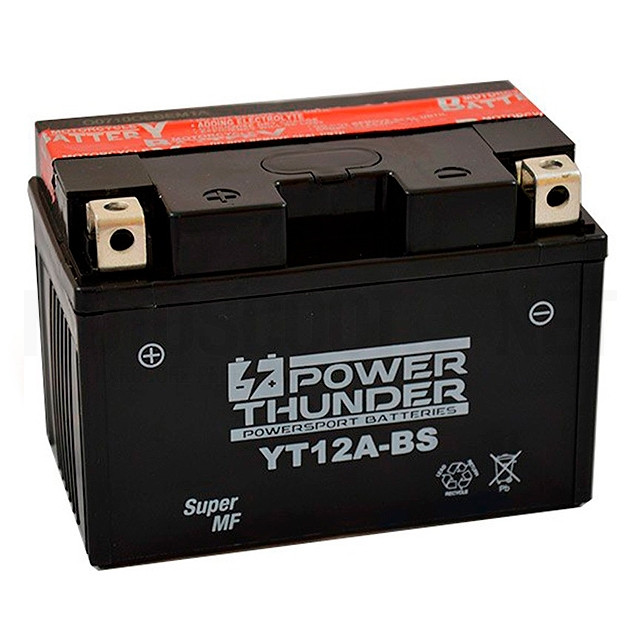 Battery YT12A-BS Power Thunder with acid