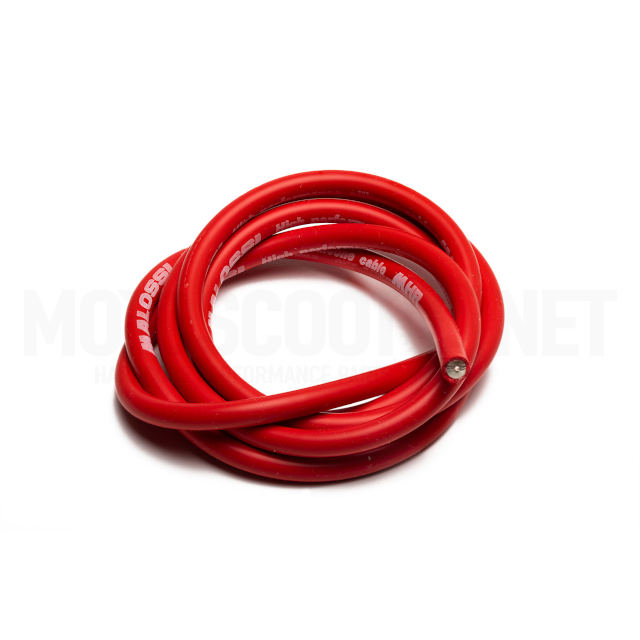 Cable pipa / bobina 50cm rojo Malossi