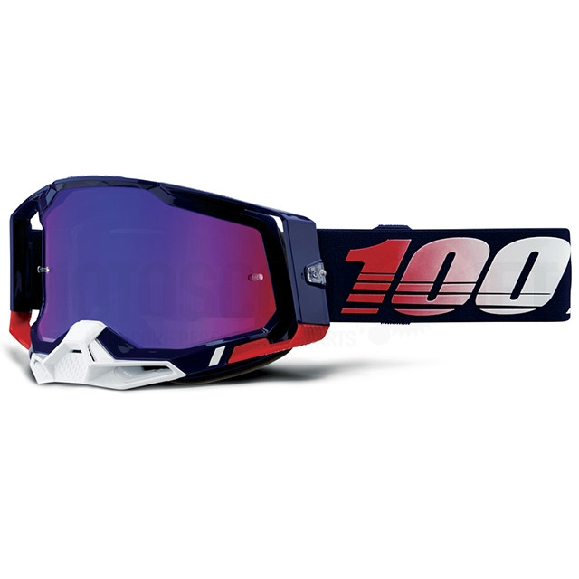 Offroad Goggles 100% Racecraft 2 Republic - Mirrored Red/Blue Lens