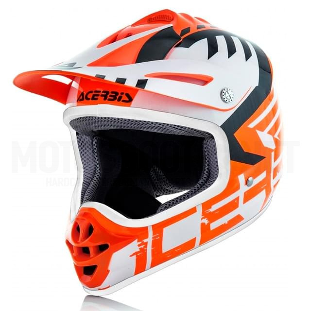 Helmet Cross Acerbis Impact Junior 3.0 White and Orange