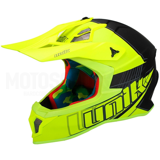 Helmet Cross Unik CFX-18 Sparx Fluorescent Yellow/ Mate Black