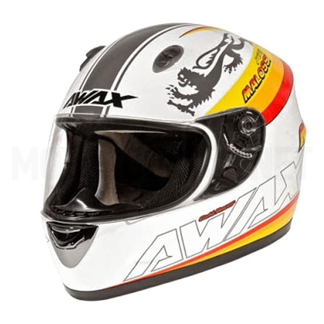 Awax Full Face Helmet - white Malossi