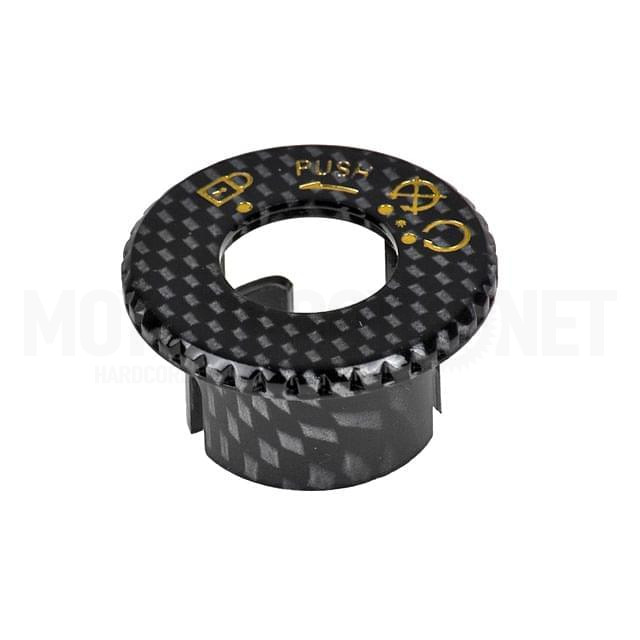 MBK Booster / Yamaha BW'S Vparts contact lock cover - carbon