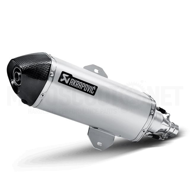 Exhaust Piaggio 125 4T Akrapovic Slip on (CE) titanium silencer