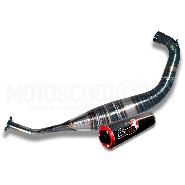 Exhaust Derbi Senda 90cc Blaze Racing - carbon silencer