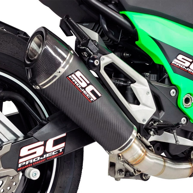 Exhaust Silencer Kawasaki Z 800 Carbon conic Slip-on SC-Project