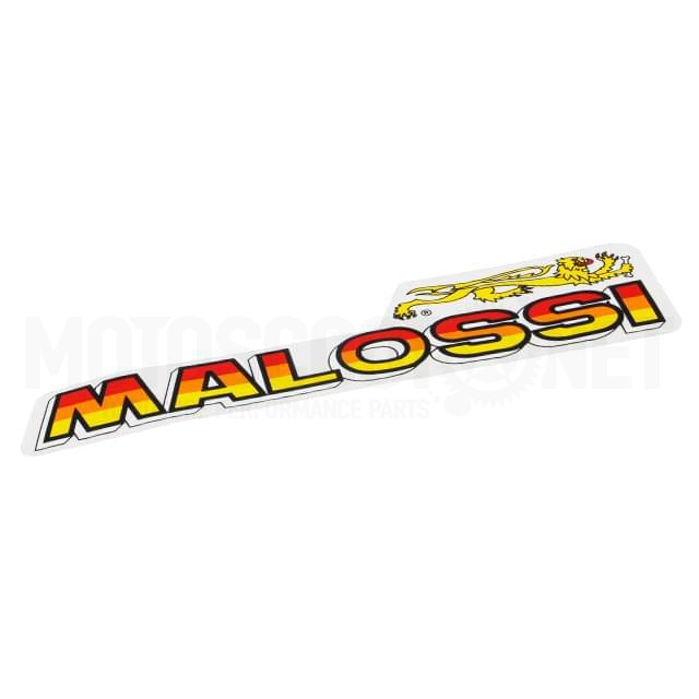Sticker Malossi Yellow 13x3cm white background