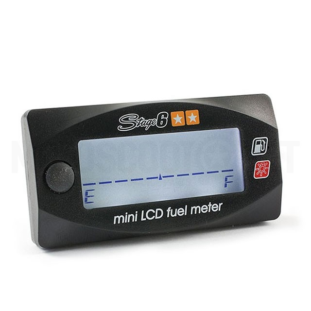 Fuel gauge Stage6 Mini LCD digital - Black