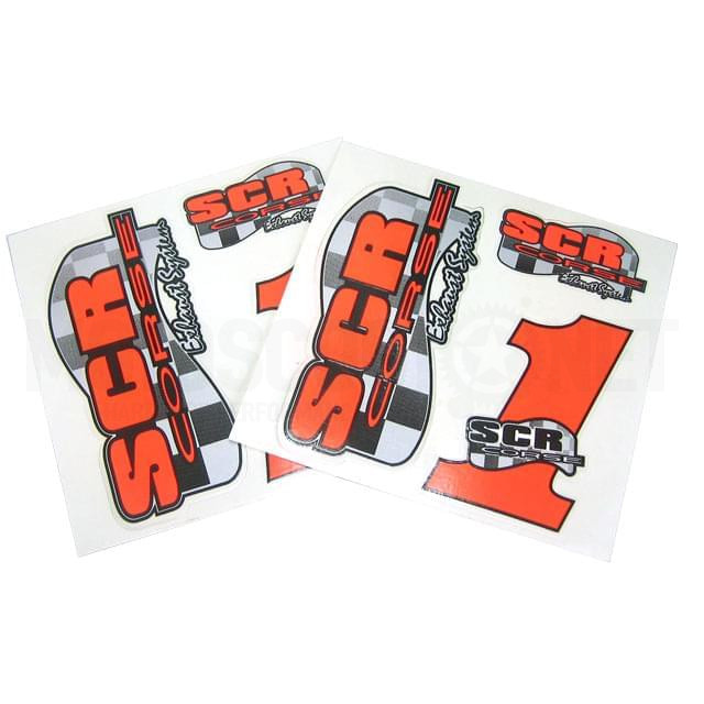 Sticker Kit SCR-Corse Racing 2 sheets 12cm x 11cm 3 stickers