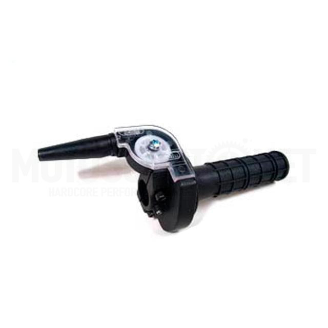 Quick-action Throttle 75º/36mm Tomaselli horizontal with grips - Black