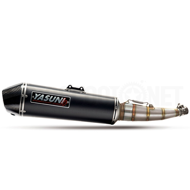 Yasuni 4-stroke Yamaha X-Max 250 (CE) exhaust - black-carbon