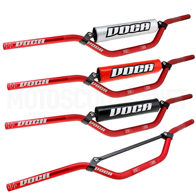 Kit handlebar and cover Voca Racing d=22mm L=805mm - Red