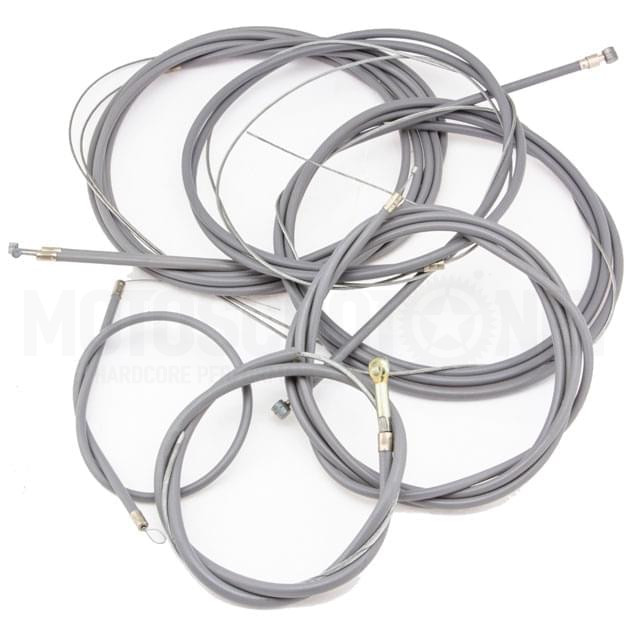 Cables y fundas gas, frenos, cambios, embrague (kit completo), Vespa Due, Vespa PX, PE, IRIS