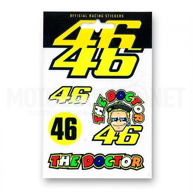 Sticker Set Rossi VR46 small 5 stickers