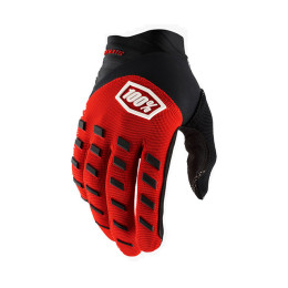 100% Airmatic Motocross Gloves Red/Black