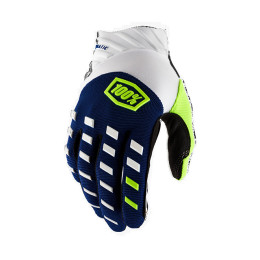 100% Airmatic Motocross Gloves Navy/White