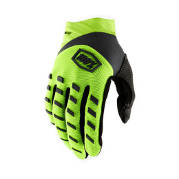 100% Airmatic Motocross Gloves Fluo Yellow/Black