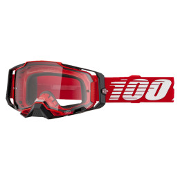 Offroad Goggles 100% Armega Red - Clear Lens