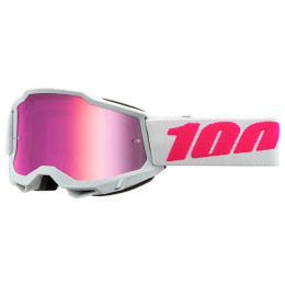 Offroad Goggles 100% Accuri 2 Youth Keetz - Mirror Pink Lens