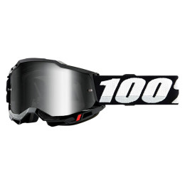 Offroad Goggles 100% Accuri 2 Black - Mirror Silver Lens