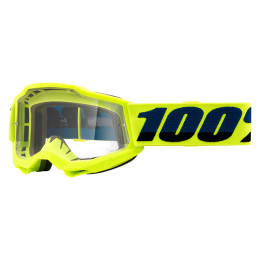 Offroad Goggles 100% Accuri 2 Youth Fluo Yellow - Clear Lens