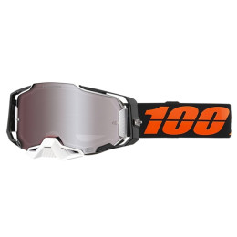 Offroad Goggles 100% Armega Blacktail - HiPER Silver Mirror Lens