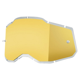 100% Injected Replacement Lens Off-Road Goggles Generation 2 - Mirrored Gold
