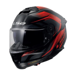 LS2 FF808 Stream II Fury Full Face Helmet - Black / Red