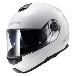 Helmet Modular LS2 FF325 STROBE - White/gloss