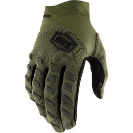 100% Airmatic Motocross Gloves Army Green