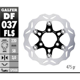Brake Disc rear Aerox / Jog R/RR/ Galfer Wave Oversize d=220mm floating thickness 3mm without adapter