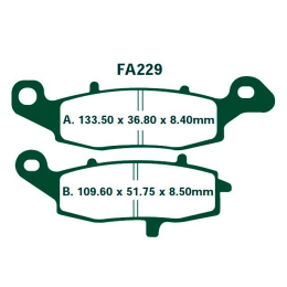 Brake Pads FA229V EBC - Semi-sintered V