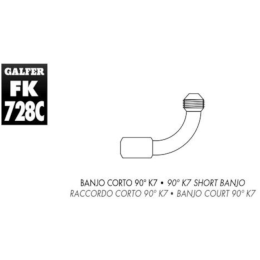 Short Banjo 90º K7 Galfer
