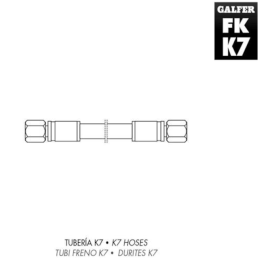 Galfer Hose K7 d=180cm without terminals Black