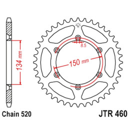 Aluminium Rear Race Sprocket 49 Teeth JTA460 JT Sprockets