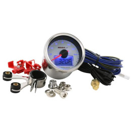 Tachometer KOSO GP-Style 55 II Chrome d=55x57mm 0-16.000 RPM - Display White/Blue light