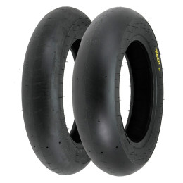 Tyre Set 90/80-17 + 115/75-17 Slick PMT