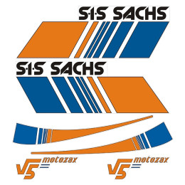 Sticker Kit SIS SACHS V5 Motozax - Orange/Blue