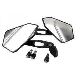 Street CE STR8 left and right rear-view mirrors left and right - black