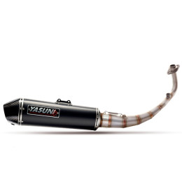 Exhaust Kymco Superdink 125 Yasuni 4 Stroke CE-approval - black carbon silencer