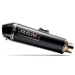 Exhaust Piaggio Beverly 125 Yasuni 4 Stroke CE approval - black carbon silencer