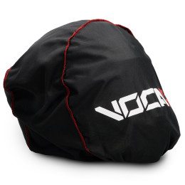 Helmet bag VOCA Bestia black with white logotype and red stitching