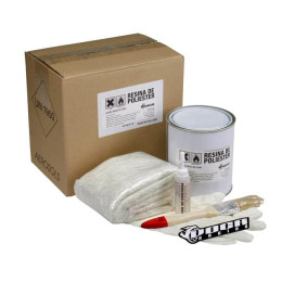 Fiberglass Kit includes fiber, resin, activator, brush and gloves VOCA Style