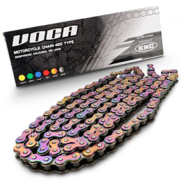 Drive Chain Voca Reinforced by KMC 420 with 136 links - Titanium effect
